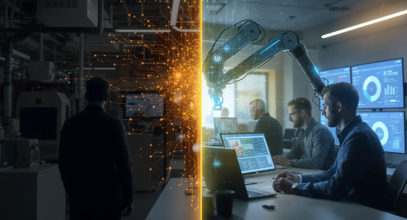 KI und Job-Apokalypse: 5 überraschende Wahrheiten über die Zukunft unserer Arbeit, Es geht weniger um Jobverlust als um Job-Transformation, Das wahre Epizentrum der Veränderung: Einstiegsjobs verschwinden, Der oft übersehene Schuldige: Die Wirtschaftslage spielt eine entscheidende Rolle, Wir fliegen im Blindflug: Kein einzelnes Modell kann die Zukunft vorhersagen, Der Weg nach vorn: Auf das setzen, was uns menschlich macht