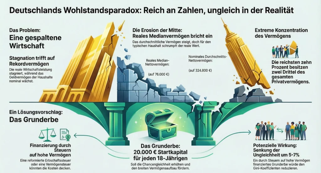 Wie reich ist deutschland, vermögen in deutschland, einkommen in deutschland